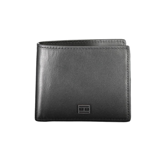 Tommy Hilfiger Black Leather Men Wallet