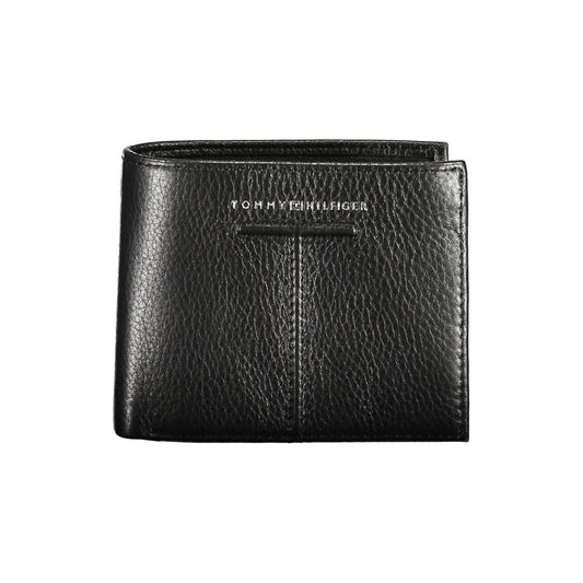 Tommy Hilfiger Black Leather Men Wallet