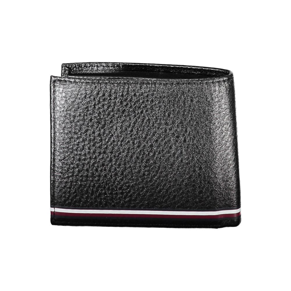 Tommy Hilfiger Black Leather Men Wallet