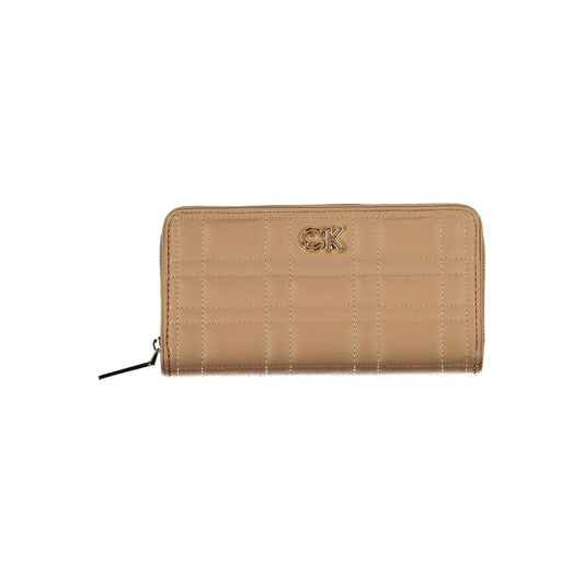 Calvin Klein Beige Polyester Women Wallet