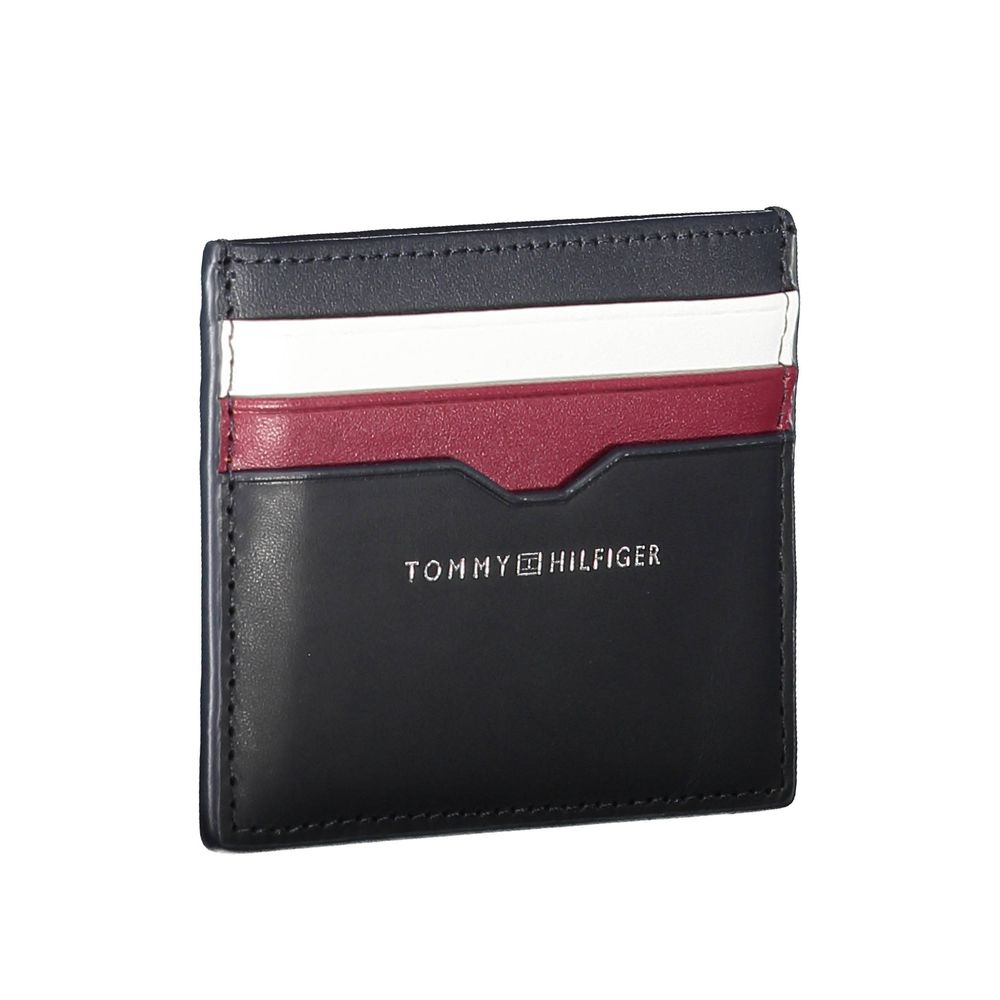 Tommy Hilfiger Blue Leather Men Wallet