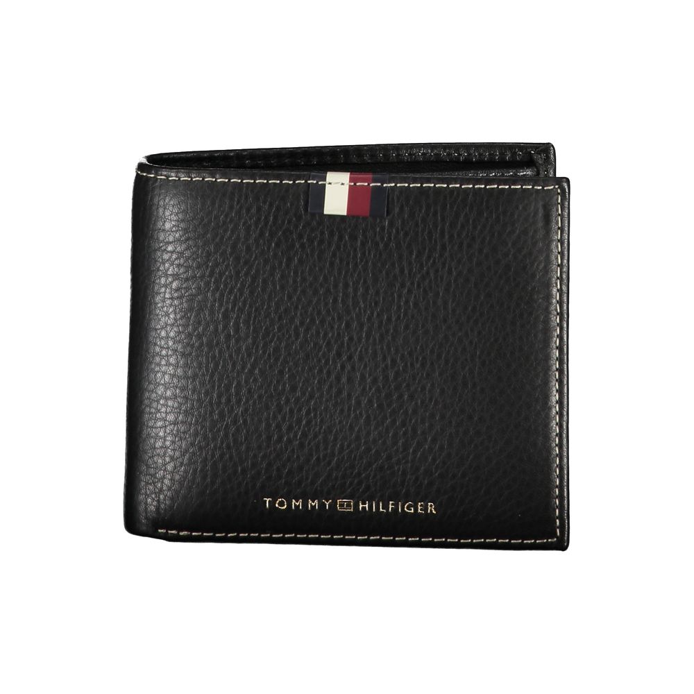 Tommy Hilfiger Black Leather Men Wallet