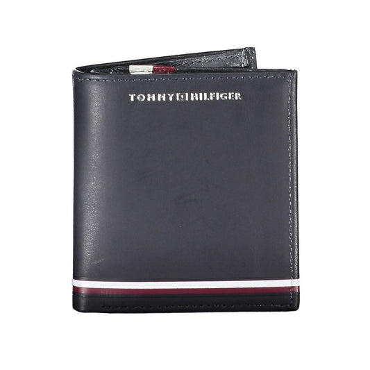 Tommy Hilfiger Blue Leather Men Wallet