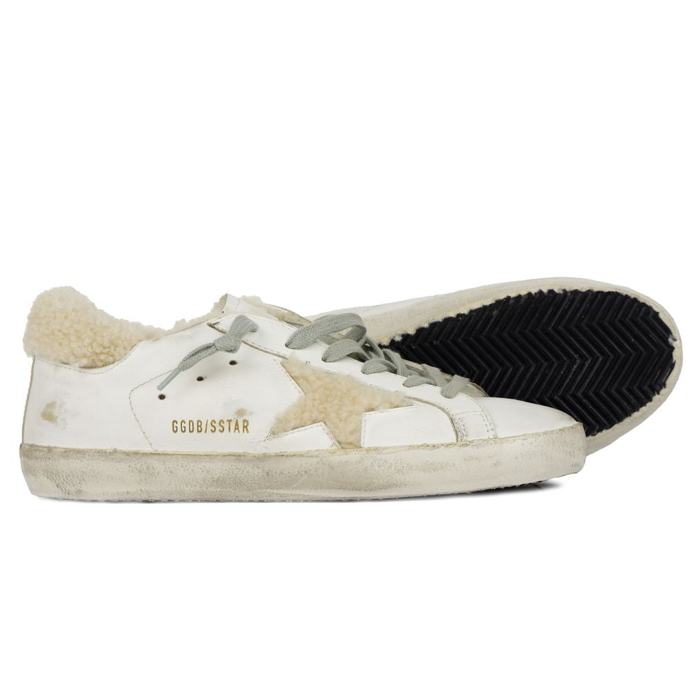 Golden Goose White Leather Di Calfskin Sneaker