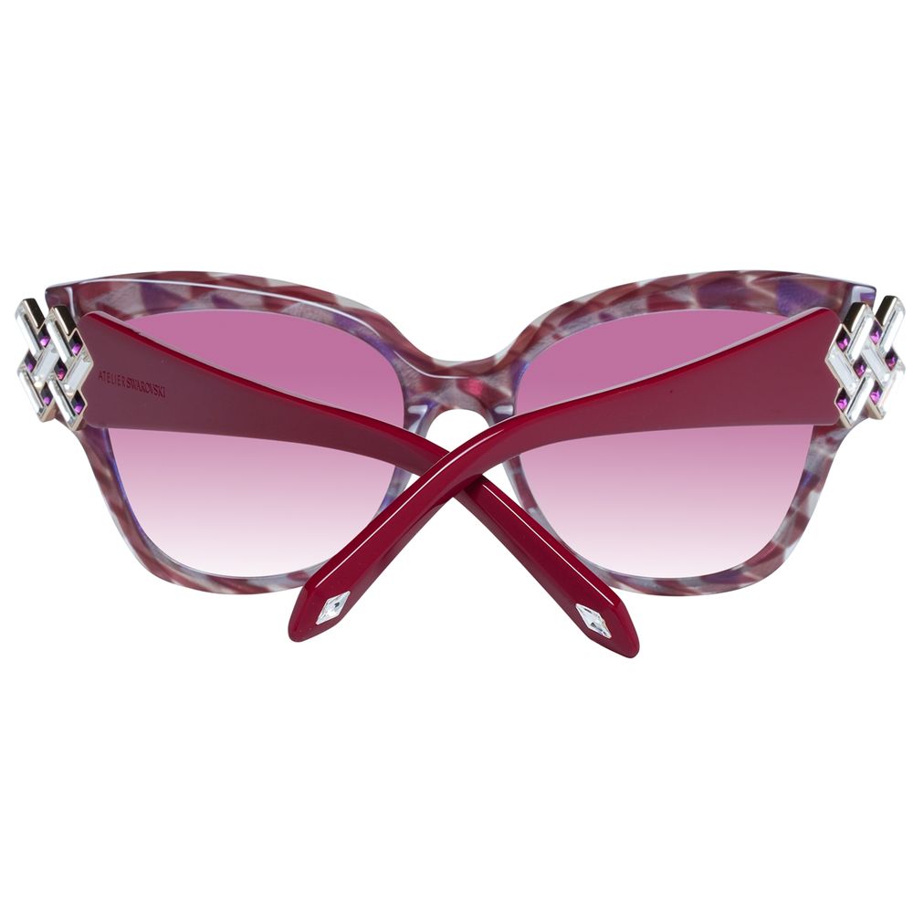 Atelier Swarovski Red Plastic Sunglasses