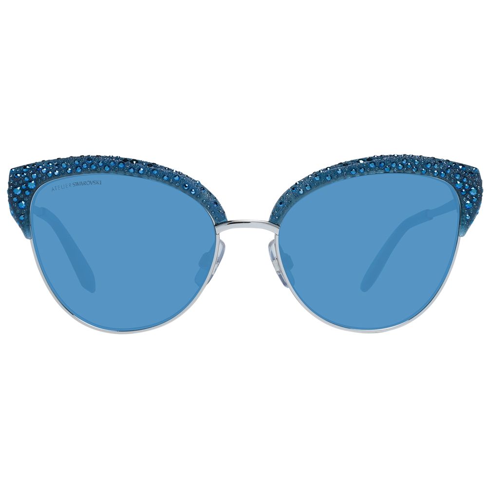 Atelier Swarovski Blue Metal Sunglasses