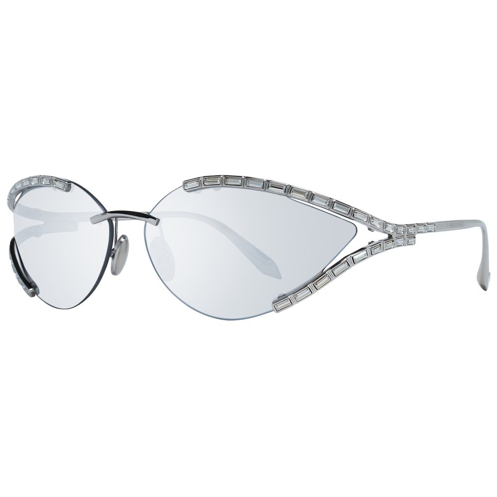 Atelier Swarovski Gray Metal Sunglasses