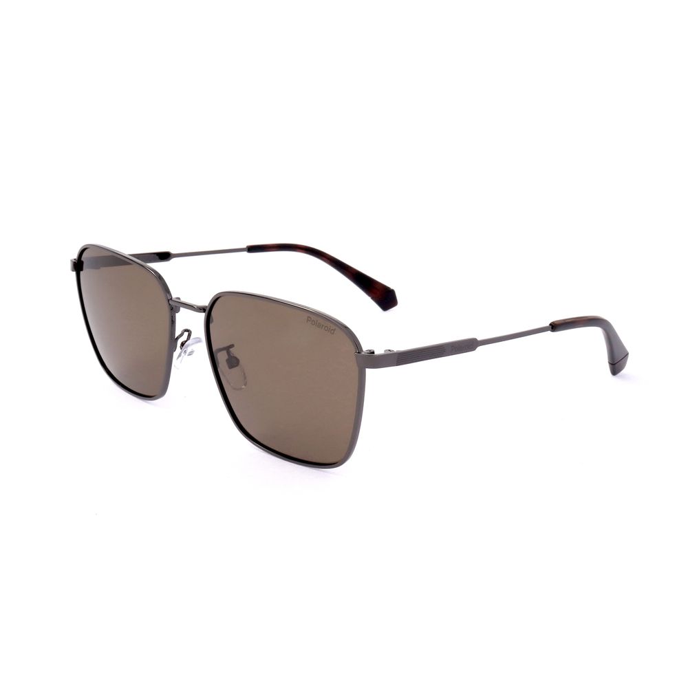 Polaroid Gray Stainless Steel Sunglasses