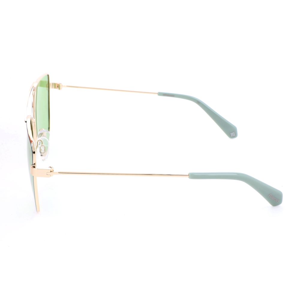 Polaroid Gold Metal Sunglasses