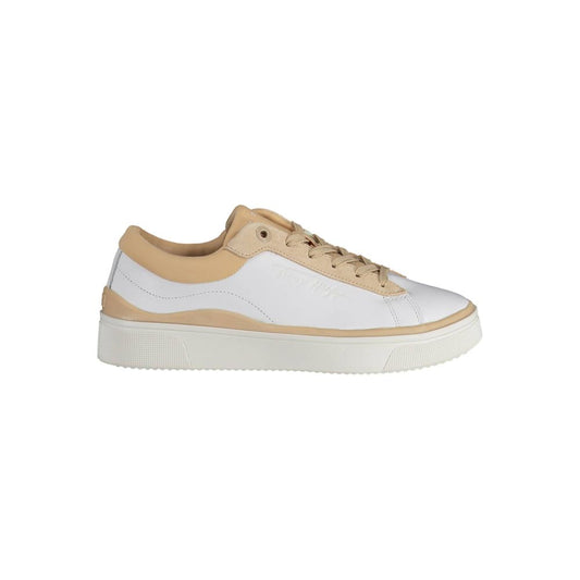 Tommy Hilfiger White Leather Women Sneaker