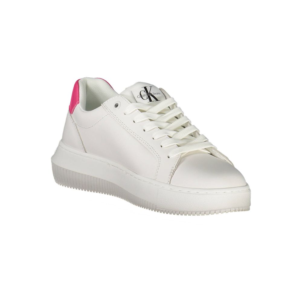 Calvin Klein White Leather Women Sneaker