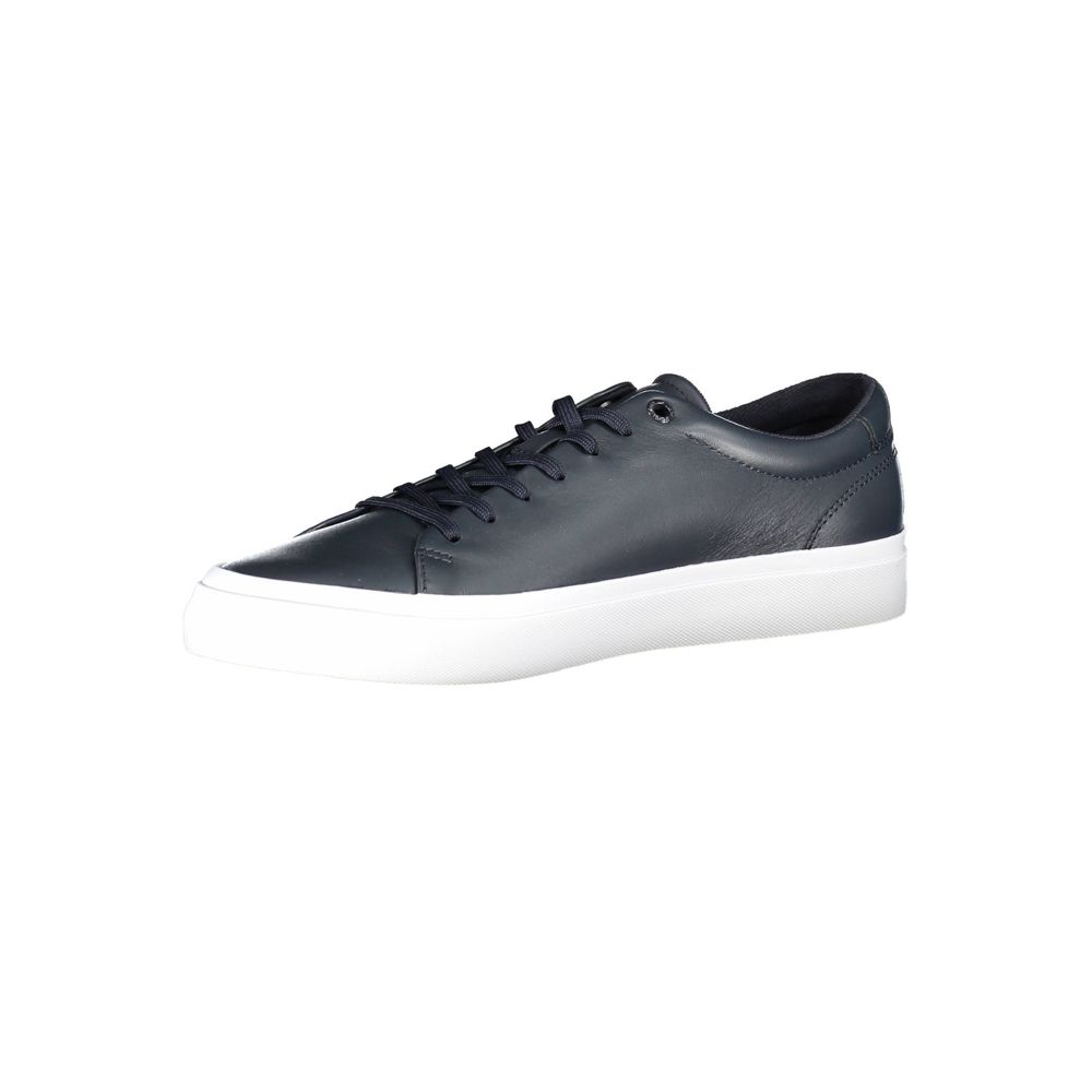 Tommy Hilfiger Blue Leather Men Sneaker