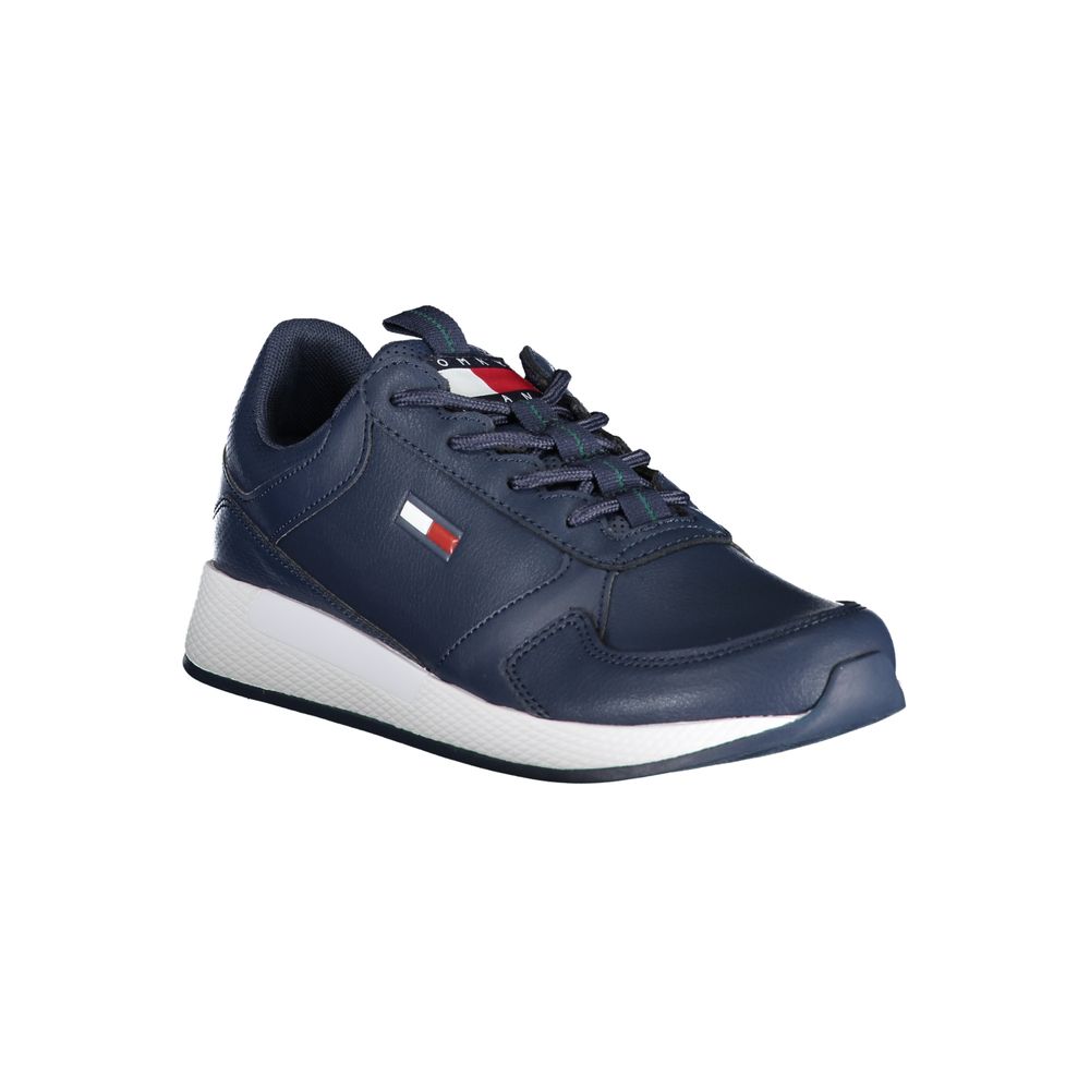 Tommy Hilfiger Blue Polyethylene Men Sneaker