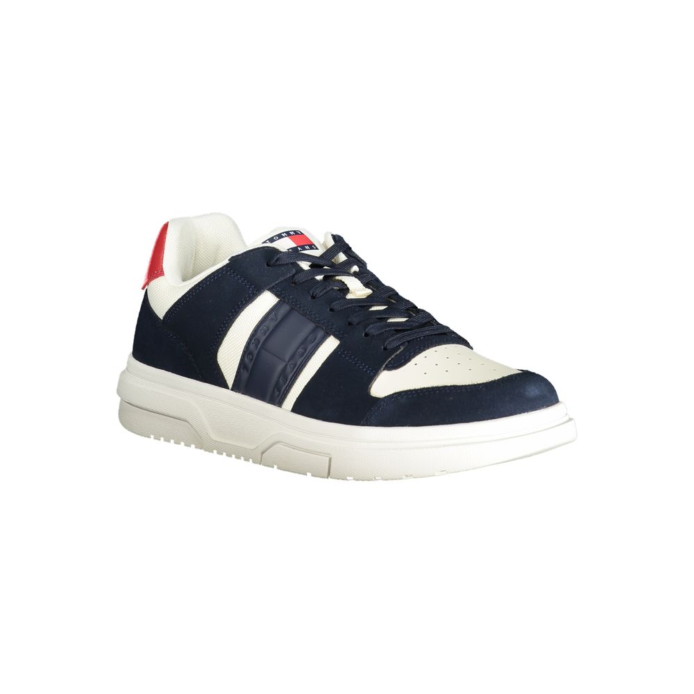 Tommy Hilfiger Blue Leather Men Sneaker