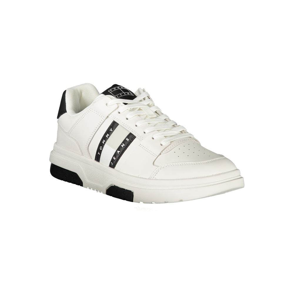 Tommy Hilfiger White Polyethylene Men Sneaker