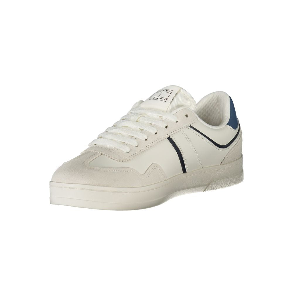 Tommy Hilfiger White Polyethylene Men Sneaker