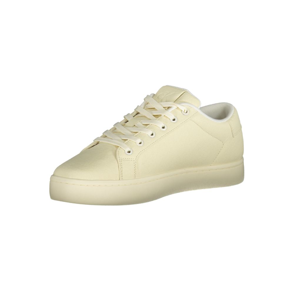 Calvin Klein White Polyester Men Sneaker