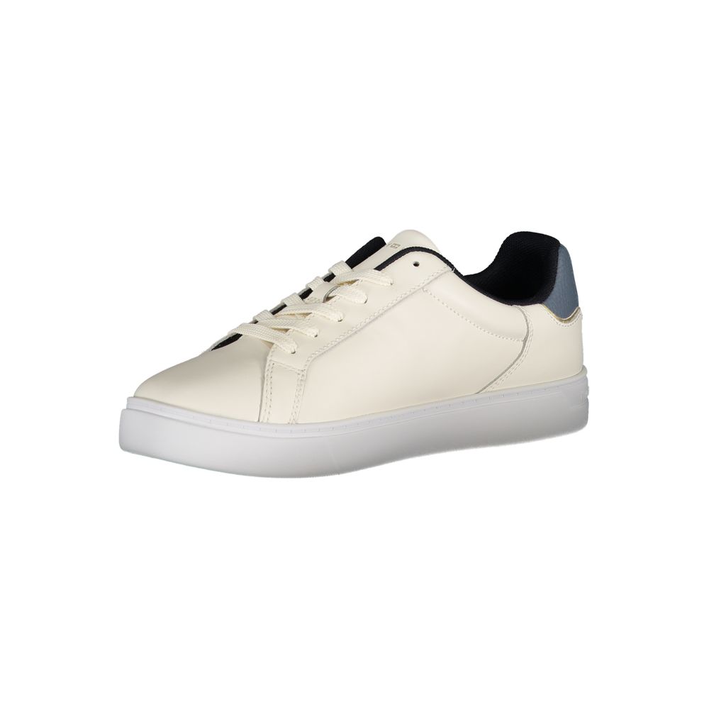 Tommy Hilfiger Beige Leather Women Sneaker