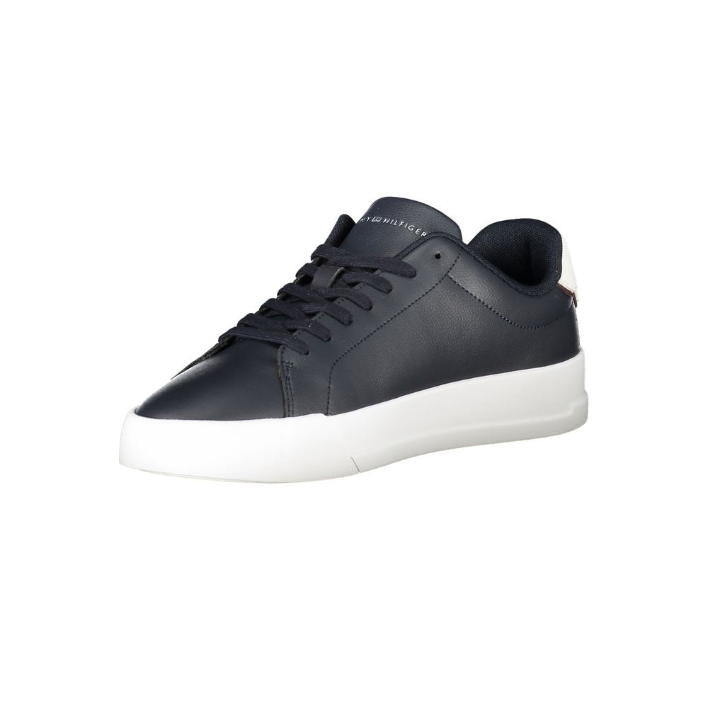 Tommy Hilfiger Blue Leather Men Sneaker